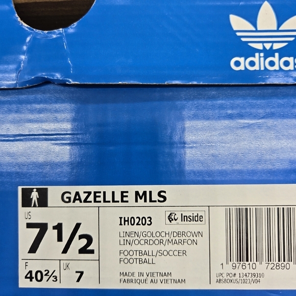 New Adidas LAFC Los Angeles FC MLS Gazelle Men\'s Shoes Size 7.5 main image 4